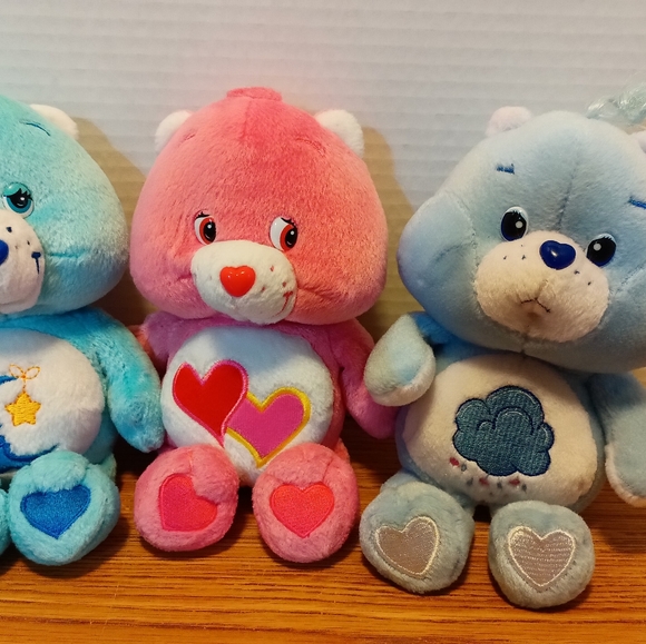 Care Bears stuffed animals bundle set of 3 .year 2002 8-in tall - Picture 6 of 6